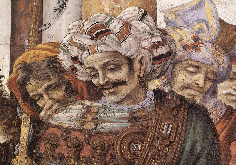 Filippo Lippi - Santa Maria Novella, Firenze, San Filippo che esorcizza un demone, dettaglio